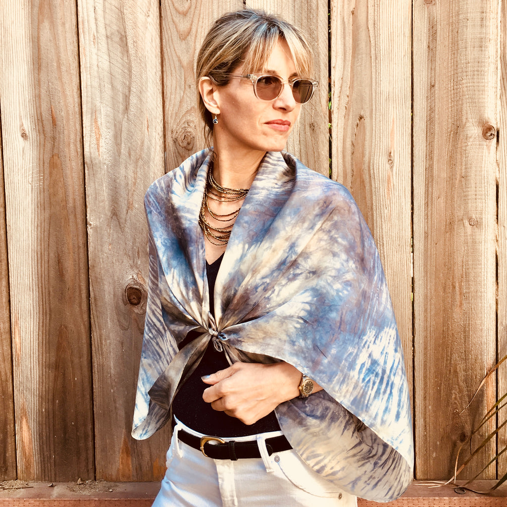 Saddle Up Grey Silk Square Scarf – babettedesigns